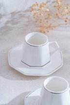Elara Silver 6 Kişilik Kahve Fincanı Takımı - 90 ml