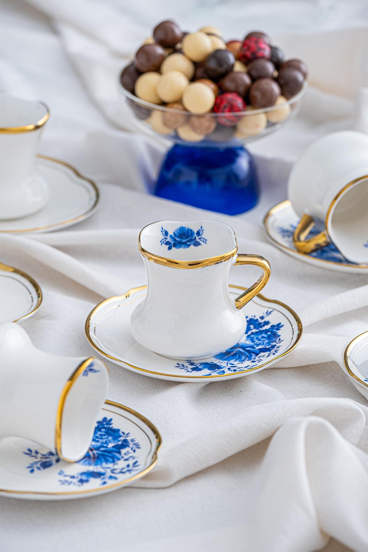 Jasmin 6 Kişilik Kahve Fincanı Takımı