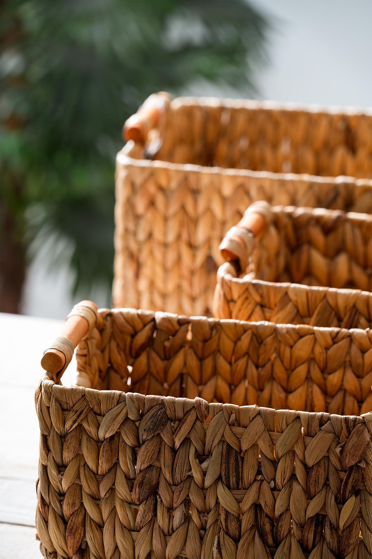 Wicker Dekoratif Hasır Sepet